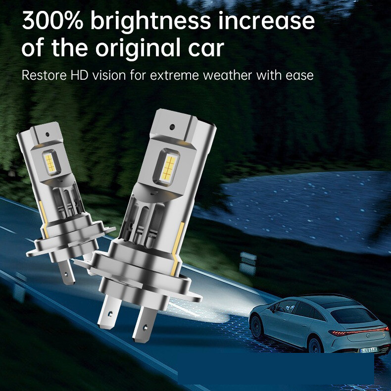 Tiesioginis gamyklos pardavimas 1:1 tiesioginio kištuko H1 automobilio lemputė su didelio ryškumo ir didelės koncentracijos H7H11H4 toli ir šalia įmontuotais LED priekiniais žibintais