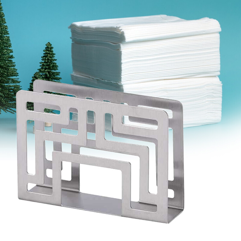 Držač za salvete od nehrđajućeg čelika, stalak za doziranje maramica, organizacija za pohranu salveta za uređenje kuhinjskog stola u restoranu