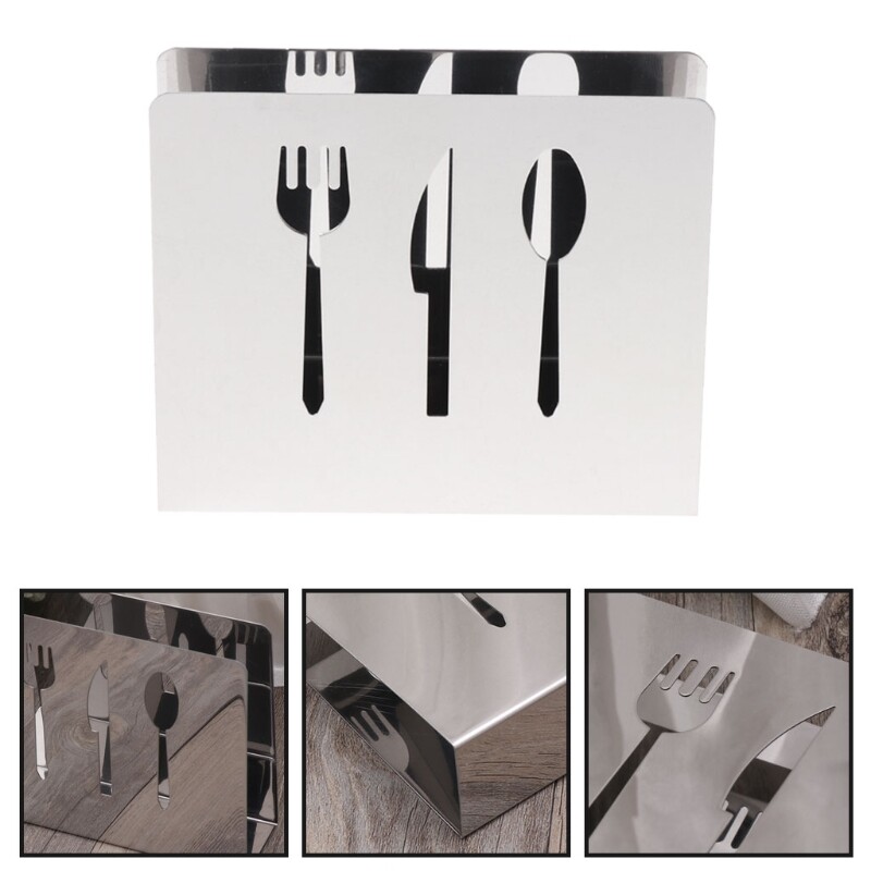 Izdubljeni stalak za salvete od nehrđajućeg čelika Kutija Držač za salvete Organizator Dozator maramica Kutija za pohranu Dekoracija stola Kućna zabava