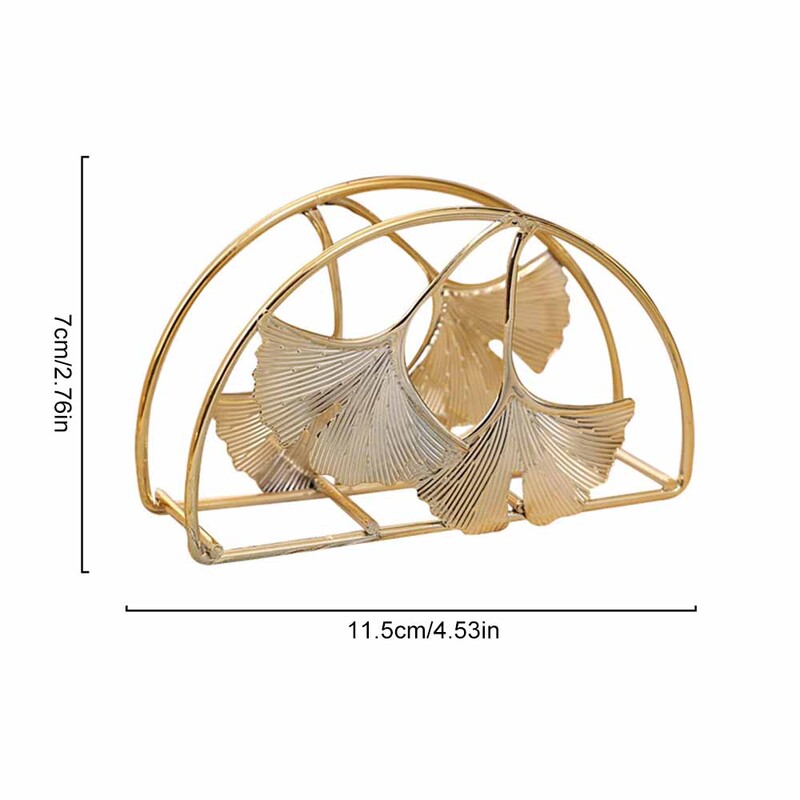 Nordic Iron Art Vertikalni držač papirnatih ručnika Hotelski restoran Kafić Držač papira za salvete Polica za odlaganje papira u obliku zlatnog ginka
