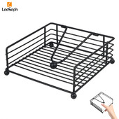 Držač za salvete Leeseph, pogodan za kuhinju, restoran i vanjsku upotrebu, odgovara različitim stilovima dekoracije blagovaonice, crna