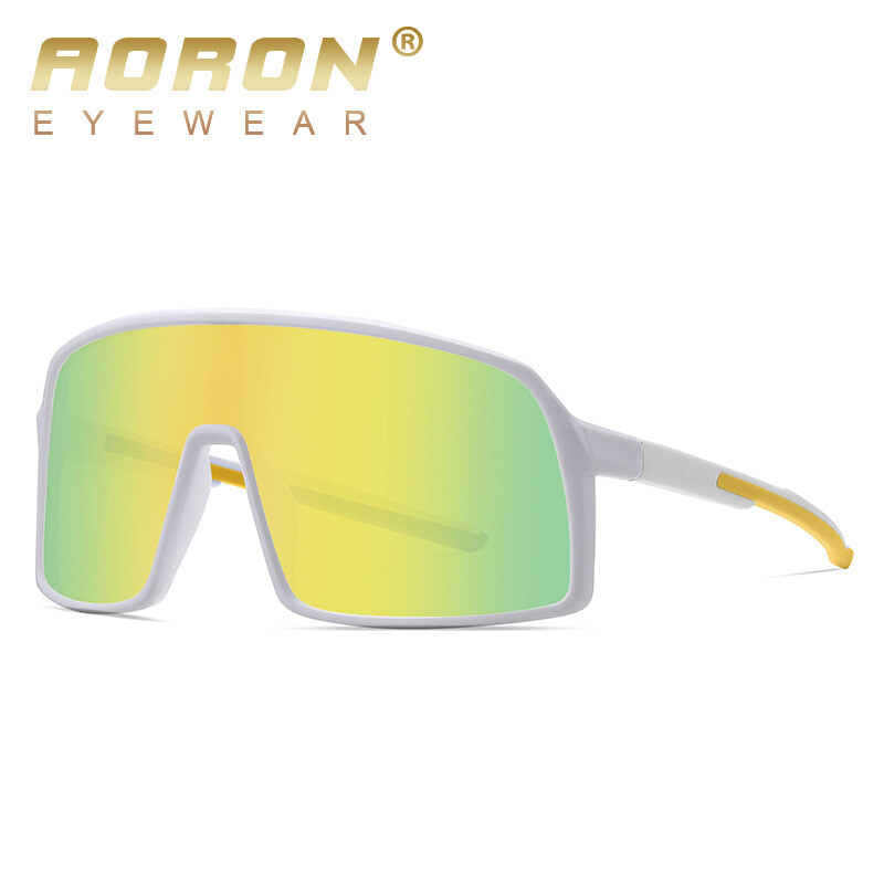 Noi ochelari de soare TR90 dintr-o singură bucată cu cadru mare, ochelari de soare sport polarizați pentru bărbați la modă, ochelari de soare pentru ciclism, ochelari 3034