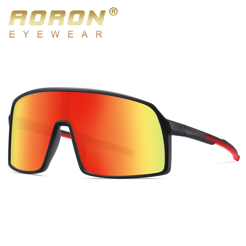 Noi ochelari de soare TR90 dintr-o singură bucată cu cadru mare, ochelari de soare sport polarizați pentru bărbați la modă, ochelari de soare pentru ciclism, ochelari 3034