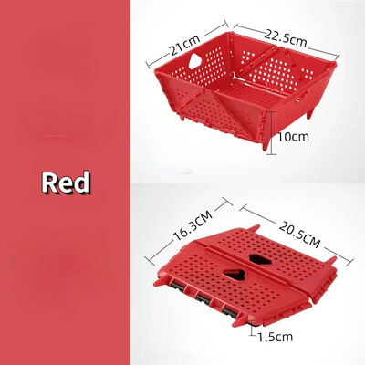 Sklopivi odvod za košaru za pranje voća i povrća Cjedilo Prijenosno cjedilo Sklopivo ocjeđivač Putovanje Kampiranje Piknik Kuhinjski alati