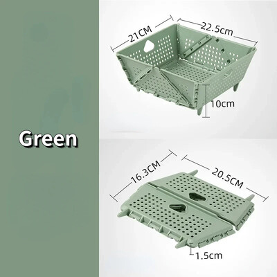 Sklopivi odvod za košaru za pranje voća i povrća Cjedilo Prijenosno cjedilo Sklopivo ocjeđivač Putovanje Kampiranje Piknik Kuhinjski alati