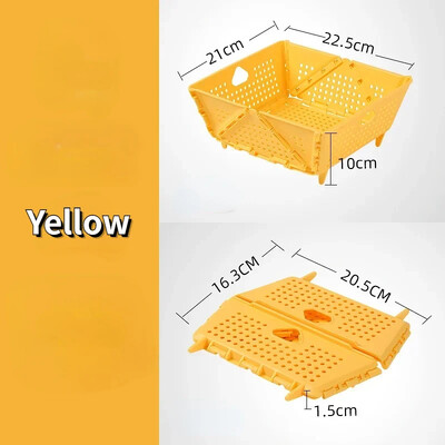 Sklopivi odvod za košaru za pranje voća i povrća Cjedilo Prijenosno cjedilo Sklopivo ocjeđivač Putovanje Kampiranje Piknik Kuhinjski alati