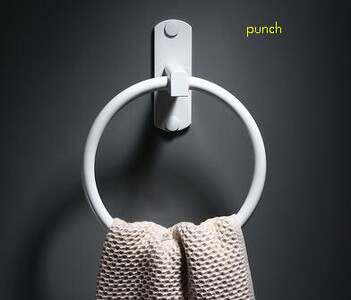 Φινίρισμα από ανοξείδωτο χάλυβα Θήκη για πετσέτες μπάνιου Επιτοίχια στρογγυλά δαχτυλίδια για πετσέτες , Δαχτυλίδι για πετσέτες ράφι μπάνιου Space αλουμίνιο