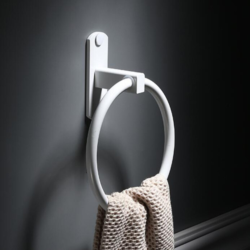 Φινίρισμα από ανοξείδωτο χάλυβα Θήκη για πετσέτες μπάνιου Επιτοίχια στρογγυλά δαχτυλίδια για πετσέτες , Δαχτυλίδι για πετσέτες ράφι μπάνιου Space αλουμίνιο