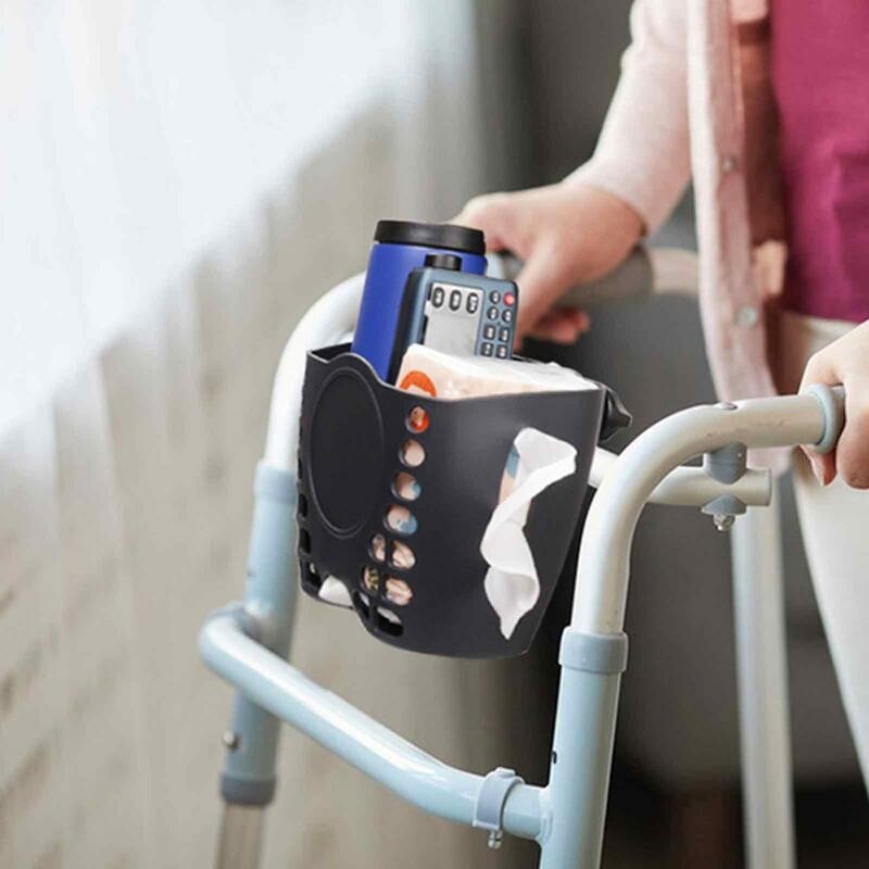 Walker piederumu grozs Brīvroku glabāšanas grozs pārvietošanās palīglīdzekļu uzglabāšanas kaste senioriem Universāla piederumu kaste gados vecākiem cilvēkiem