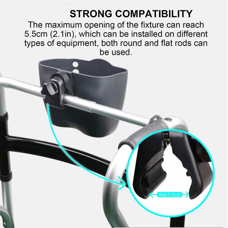 Walker piederumu grozs Brīvroku glabāšanas grozs pārvietošanās palīglīdzekļu uzglabāšanas kaste senioriem Universāla piederumu kaste gados vecākiem cilvēkiem