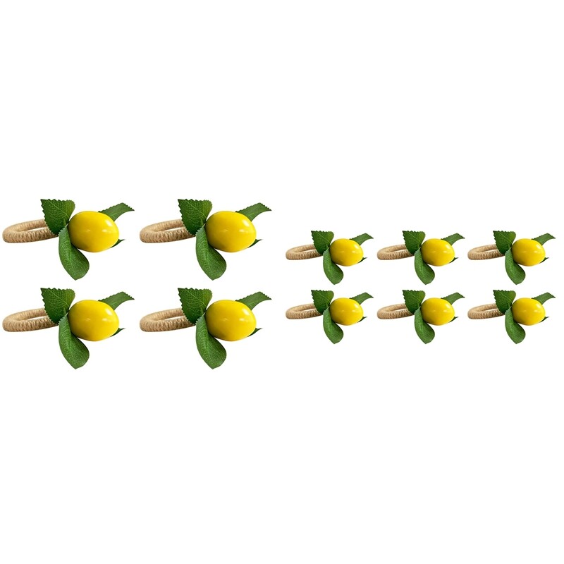 Simulacija prstenova za salvete Biljka limuna Prsten za salvete Voće Kopča za obrok Model sobe Držač za salvete Potrepštine za zabave Dekoracija stola