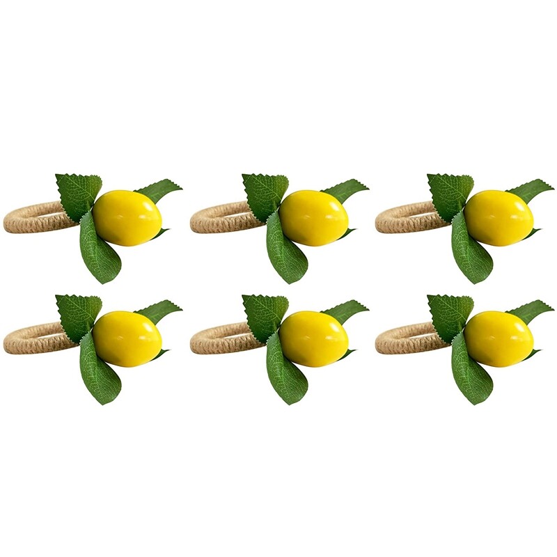Simulacija prstenova za salvete Biljka limuna Prsten za salvete Voće Kopča za obrok Model sobe Držač za salvete Potrepštine za zabave Dekoracija stola