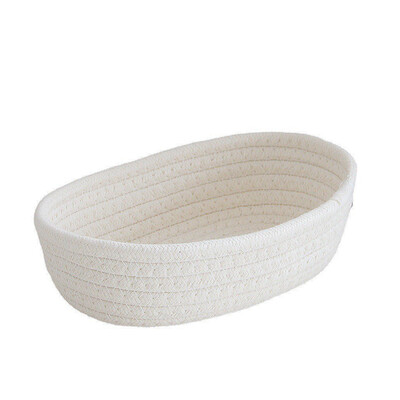 Тъкани кошници за съхранение Мултифункционален работен плот Кошница за съхранение на различни предмети Козметика Детски играчки Органайзер Кутия Ръчно плетена кошница за съхранение