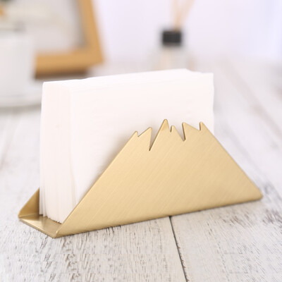 1kom Držač za stolne salvete Minimalistički stalak za ručnike Nehrđajući čelik Nordijski moderan kućni dekor Maramica za večeru Zlatni nosač Party Vjenčanje