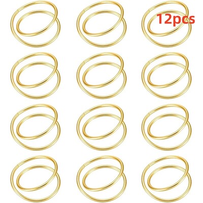 Zlatni prsten za ubruse vjenčani metalni držač za prstenove za ubruse za dekoraciju stola u restoranu za vjenčanje