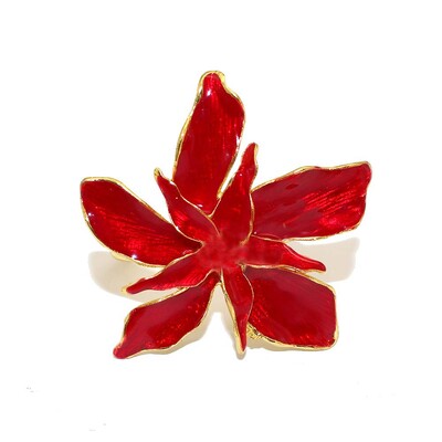 6kom Hanukkah cvjetni prstenovi za salvete, crveni i plavi cvjetni držač za salvete za božićno vjenčanje, banket, ukras za stol za večeru