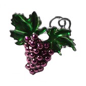 Mini 2Pcs Premium Summer Purple Grape Držač za salvete Colorfast Circle za salvete protiv hrđe za restoran