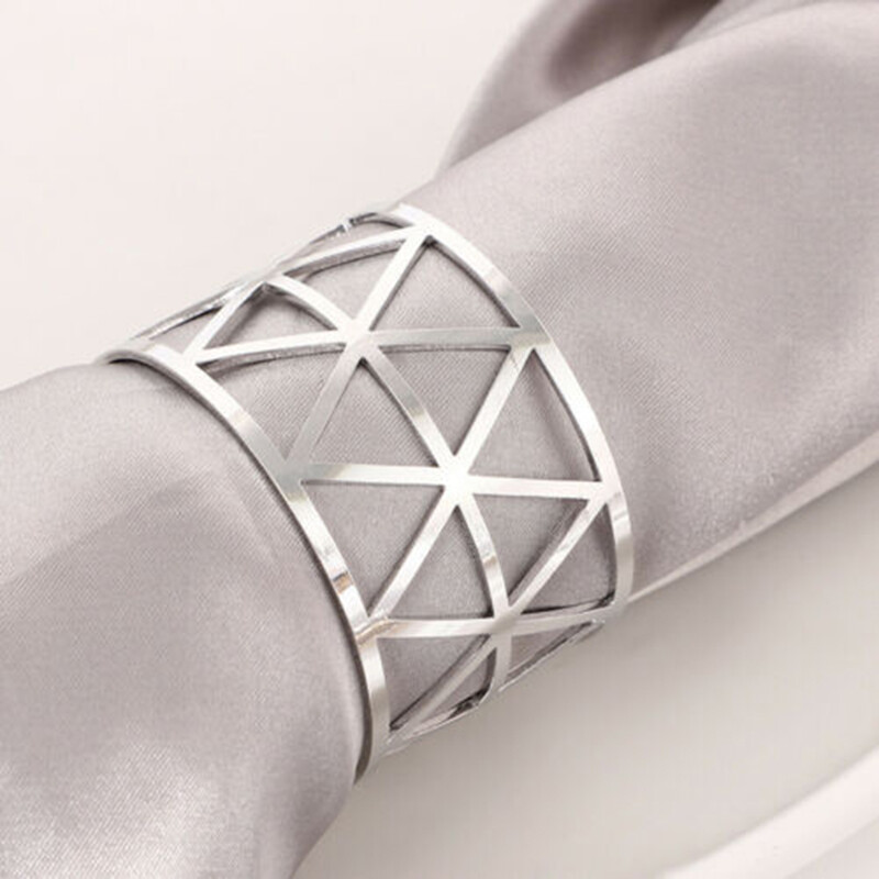 6 kom prstena za salvete, kopča za stalak za vjenčane ručnike 1,7"*1,2 inča za kućnu večeru, godišnjice, božićne dekoracije