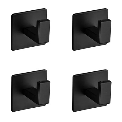 4 τμχ Γάντζοι ρόμπα μπάνιου από ανοξείδωτο ατσάλι Αυτοκόλλητος γάντζος τοίχου Θήκη για πετσέτες μπάνιου κουζίνας Γάντζος κρεμάστρα πολλαπλών χρήσεων