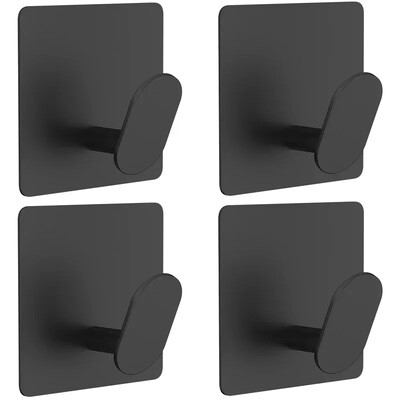 4 τμχ Γάντζοι ρόμπα μπάνιου από ανοξείδωτο ατσάλι Αυτοκόλλητος γάντζος τοίχου Θήκη για πετσέτες μπάνιου κουζίνας Γάντζος κρεμάστρα πολλαπλών χρήσεων