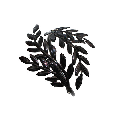 6Pcs Halloween prstenovi za salvete Black Leaf Držači za salvete Prstenovi za Halloween Holiday Home Kuhinja Postavka stola HB74