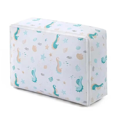 Mūsdienīgs, lielas ietilpības mitrumizturīgs uzglabāšanas maisiņš Mājas apģērba sega Putekļu uzglabāšana Organizācijas soma Rāvējslēdzēja stila pārvietojamā iepakojuma soma