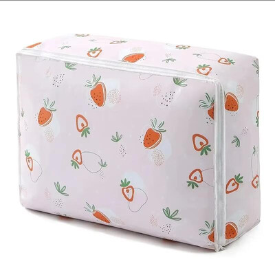 Mūsdienīgs, lielas ietilpības mitrumizturīgs uzglabāšanas maisiņš Mājas apģērba sega Putekļu uzglabāšana Organizācijas soma Rāvējslēdzēja stila pārvietojamā iepakojuma soma