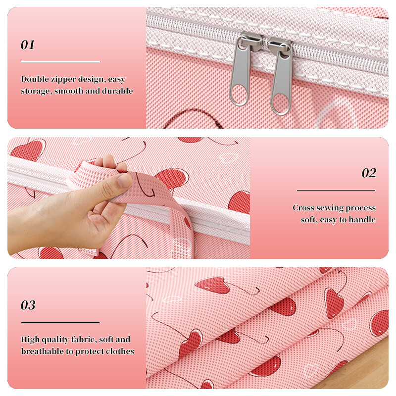 1kom torba za pohranu odjeće velikog kapaciteta za kućanstvo Netkani materijal Organizator ormara Vreća za pohranu popluna Torba za pohranu odjeće