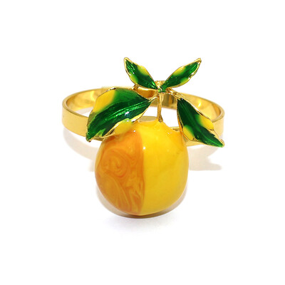 6Pcs Limun prstenovi za salvete Jagoda Držač za salvete za svadbu Večera Banket Božić Dan zahvalnosti Dekoracija stola HWE24