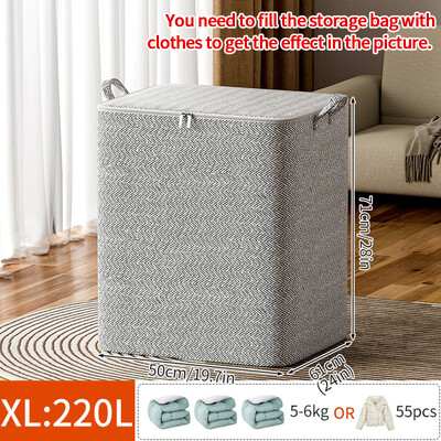 Kokkupandav riiete hoiukott Riidekapp Tekk-riiete organiseerija Mittekootud Suure mahutavusega riidekapi riiete organiseerimiskott