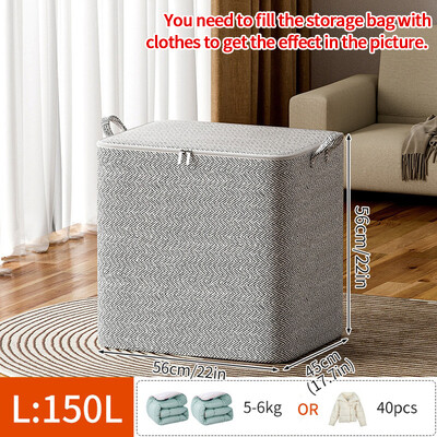 Kokkupandav riiete hoiukott Riidekapp Tekk-riiete organiseerija Mittekootud Suure mahutavusega riidekapi riiete organiseerimiskott