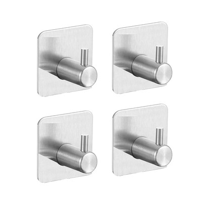 4/1 τεμ. Αυτοκόλλητο βαρέως τύπου γάντζος τοίχου Αδιάβροχο ανοξείδωτο ατσάλι Μπάνιο Υπνοδωμάτιο Κουζίνα Εξοπλισμός Ρόμπα Γάντζοι Θήκη για πετσέτες