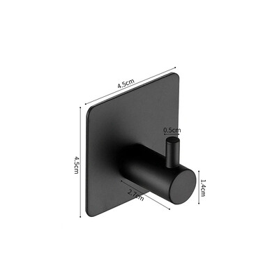 4/1 τεμ. Αυτοκόλλητο βαρέως τύπου γάντζος τοίχου Αδιάβροχο ανοξείδωτο ατσάλι Μπάνιο Υπνοδωμάτιο Κουζίνα Εξοπλισμός Ρόμπα Γάντζοι Θήκη για πετσέτες