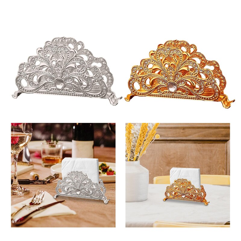 Europski držač za salvete Dozator papirnatih ručnika Samostojeći stolni Držač za pohranu maramica za kućni kafić Party Piknik Praznik