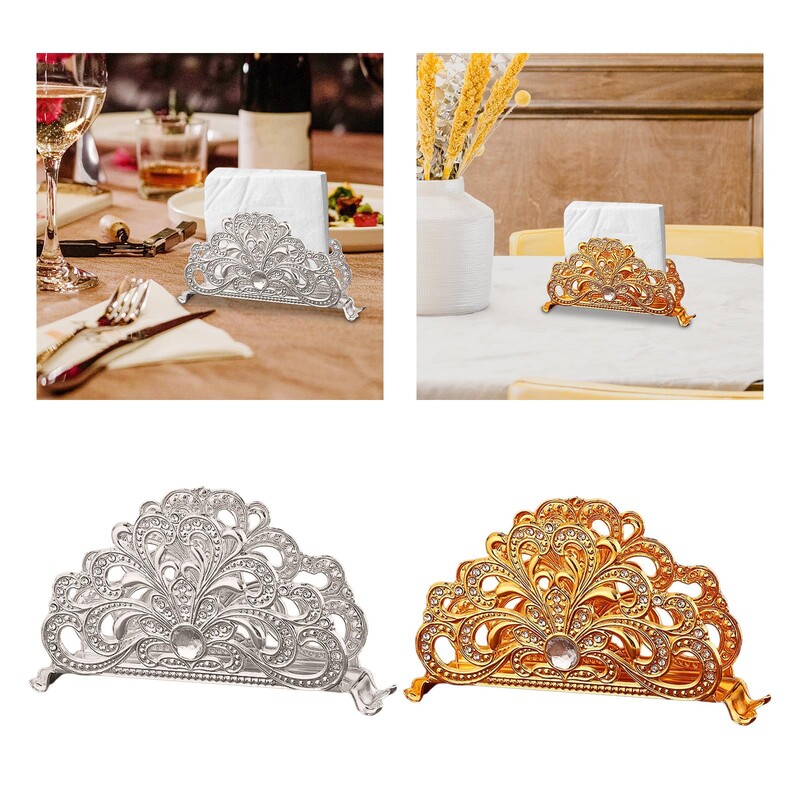 Europski držač za salvete Dozator papirnatih ručnika Samostojeći stolni Držač za pohranu maramica za kućni kafić Party Piknik Praznik