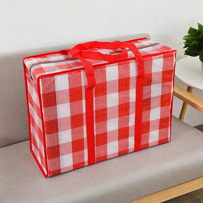 Vreća za pakete za pomicanje Poplun Vreća za pohranu odjeće Studentski dom Paket za pohranu Rešetka Jednostavan stil Kutija od PP tkanog materijala