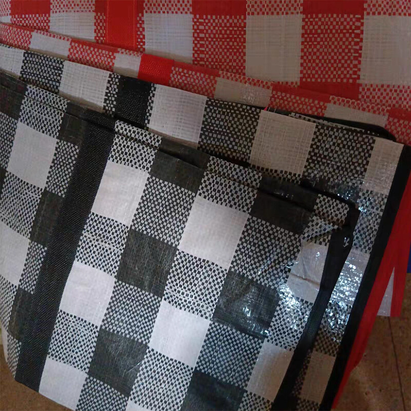 Vreća za pakete za pomicanje Poplun Vreća za pohranu odjeće Studentski dom Paket za pohranu Rešetka Jednostavan stil Kutija od PP tkanog materijala