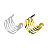 Pakiranje od 12 prstenova za rođendanske salvete, ukrasni izdubljeni držač za kopče, srebrni