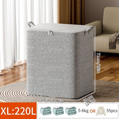 Чанта за съхранение на юргани за дрехи Водоустойчив гардероб Органайзер за гардероб Чанта за юргани за съхранение на дрехи Органайзер за одеяла с голям капацитет