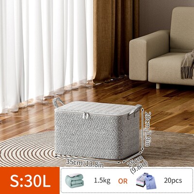 Чанта за съхранение на юргани за дрехи Водоустойчив гардероб Органайзер за гардероб Чанта за юргани за съхранение на дрехи Органайзер за одеяла с голям капацитет