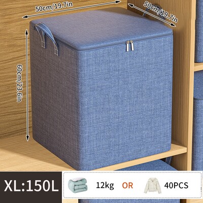 Чанта за съхранение на юргани за дрехи Водоустойчив гардероб Органайзер за гардероб Чанта за юргани за съхранение на дрехи Органайзер за одеяла с голям капацитет