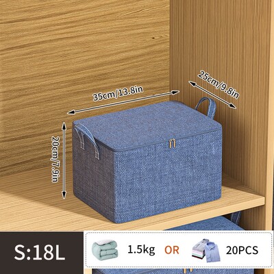 Чанта за съхранение на юргани за дрехи Водоустойчив гардероб Органайзер за гардероб Чанта за юргани за съхранение на дрехи Органайзер за одеяла с голям капацитет