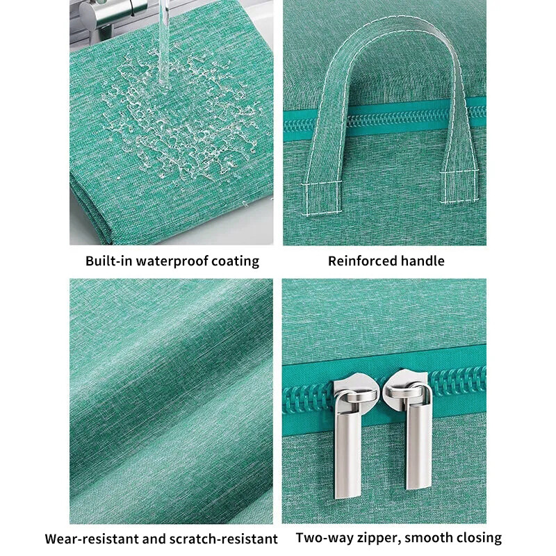Чанта за съхранение на юргани за дрехи Водоустойчив гардероб Органайзер за гардероб Чанта за юргани за съхранение на дрехи Органайзер за одеяла с голям капацитет