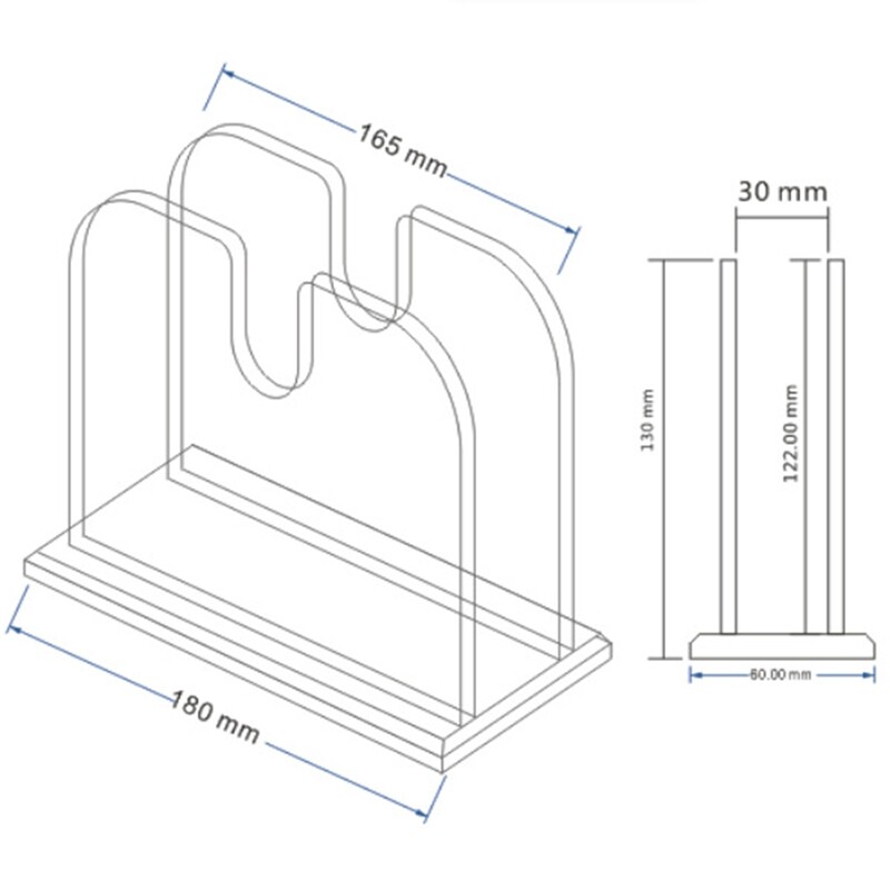 Držač za salvete, akrilni dispenzer za blagovaonski stol za maramice za koktele, prozirne posude za organiziranje kuhinjskog papira