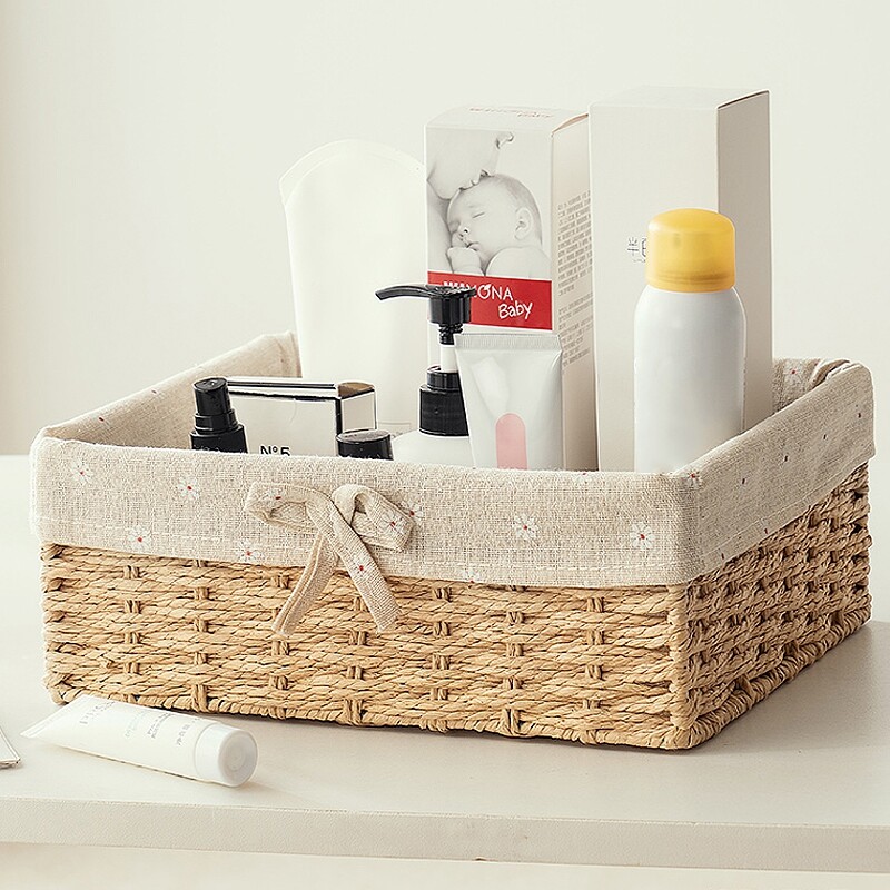 Pletene košare za pohranu Organizatori Košara za doručak za piknik Kutija za rublje Košara za pohranu sitnica Košara za pohranu stolne kozmetike Kutija za pohranu grickalica