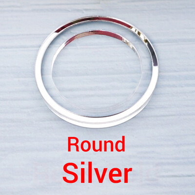 Акрилни огледални пръстени за салфетки за декорация на маса Акрилни златисто-сребърни държачи за салфетки Пръстен със сърце / кръгла форма Вечеря Сватба Използване