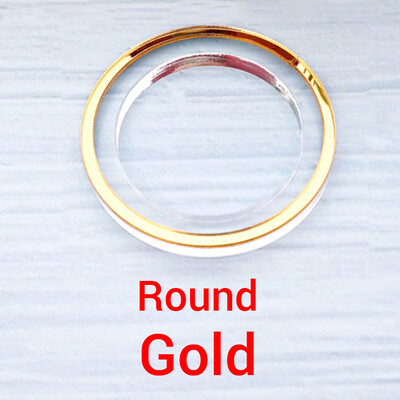 Акрилни огледални пръстени за салфетки за декорация на маса Акрилни златисто-сребърни държачи за салфетки Пръстен със сърце / кръгла форма Вечеря Сватба Използване