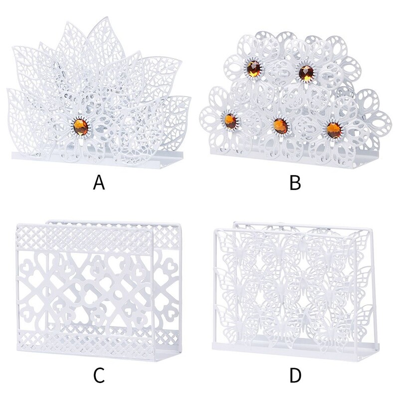 Креативен метален държач за салфетки Вертикален държач за хартиени кърпи Щипка за салфетки Диспенсер за хартия Кутия за съхранение на хартия Декорация на маса за хранене