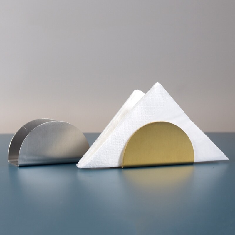 Stalak za maramice od nehrđajućeg čelika, metalni držač za salvete, dozator, stalak za izložbe za kućnu kuhinju, restoran, radnu ploču, držač za salvete