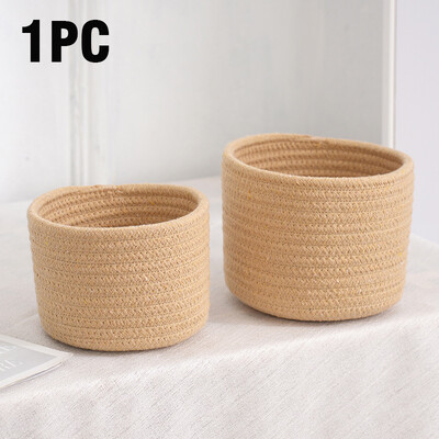 Ručno tkana pamučna užad Košara za pohranu Dječja posuda za igračke Posude za povrće od užadi za igračke Ručnici Deke Dječja soba Dječja soba